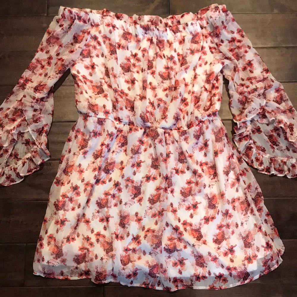 Plus size off the shoulder dress